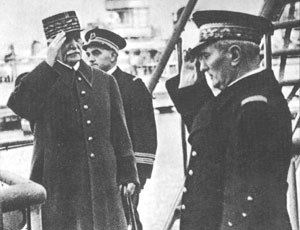 Amiral Darlan et Maréchal Pétain